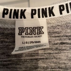 Pink sweatshirt campus style